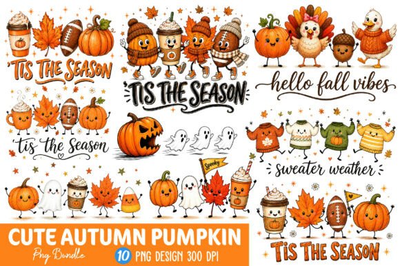 Download Cute Autumn Pumpkin PNG Bundle - Pumpkin png Collection