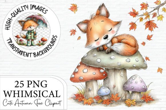Download Cute Autumn Fox Clipart - Fox clipart Collection