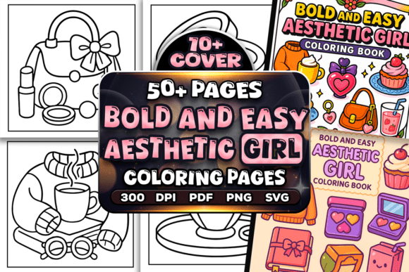 Download Bold Easy Aesthetic Girl Coloring Pages - Premium Resources