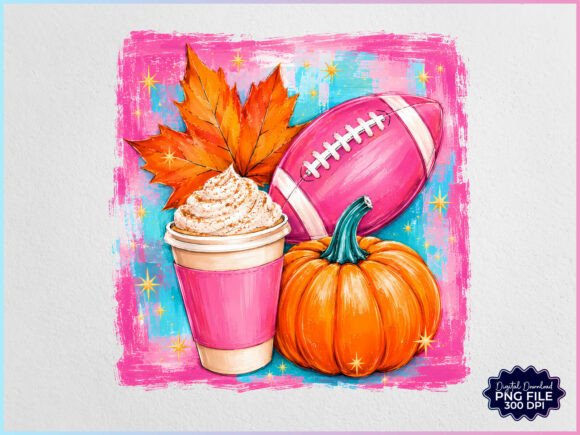 Download Fall Autumn Football Latte Pumpkin PNG - Pumpkin png Collection