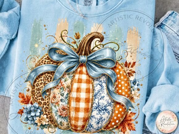 Download Coquette Patchwork Fall Pumpkin PNG - Pumpkin png Collection
