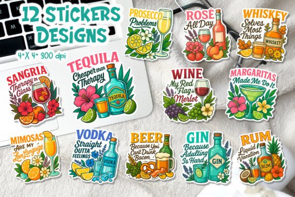 Download Funny Alcohol Therapy Drink Stickers - Drink Collection