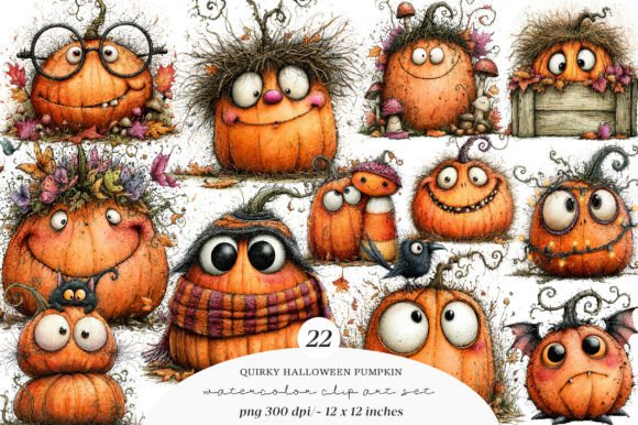 Download Whimsical Quirky Halloween Pumpkin Png - Pumpkin png Collection